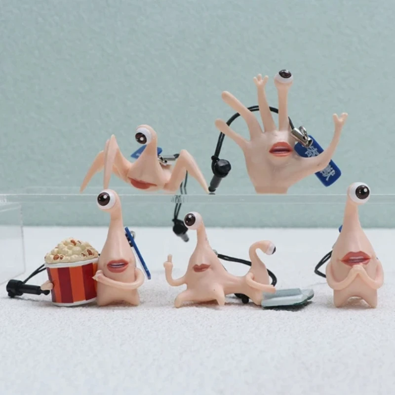 

5pcs/Set Parasyte Miggy Blind Box Anime Collectible Pvc Mini Action Figures Cute Model Dolls Trendy Toys Creative Gifts