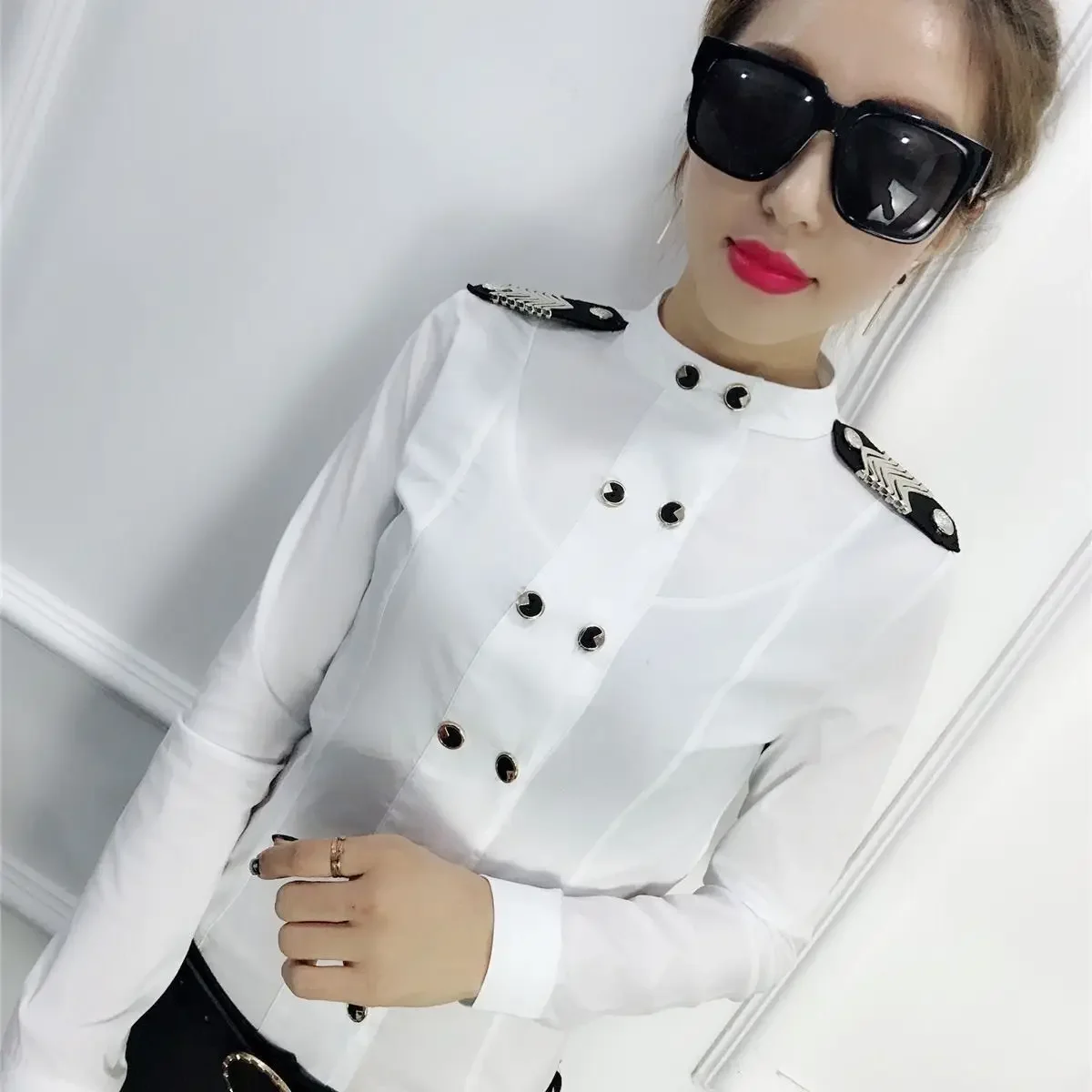 Spring Women purple Shirts Fashion Candy Colors Shirt Women Long Sleeve Button Up Tops  shirts for women