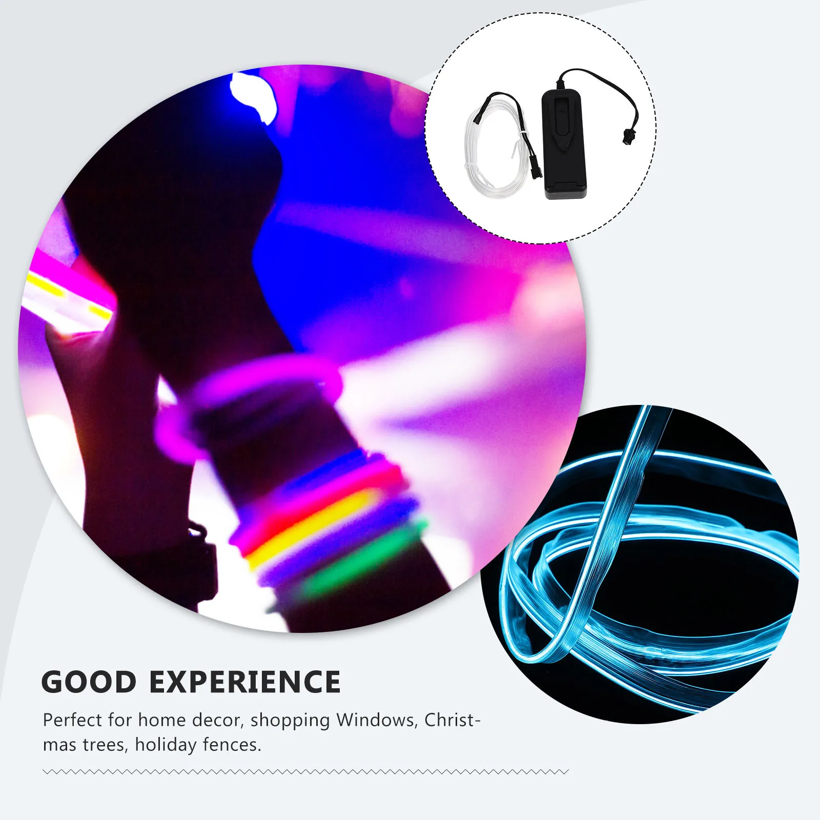 

CIMAXIC LED Neon Wire Rave Light for Christmas Decorations Flexible