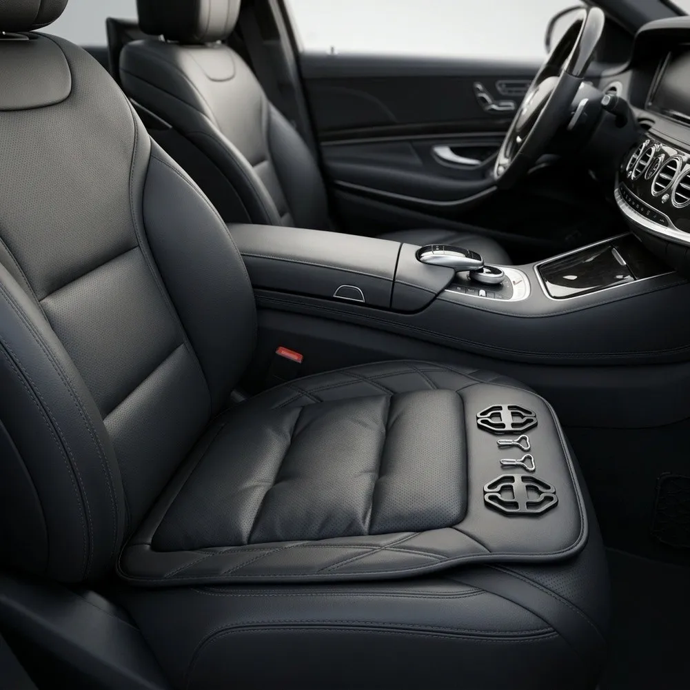 Comfortable Car Seat Cushion Car Accessories Breathable Leather Seat 65*48*3cm Car Seat Cushion Easy To Clean For BMW
