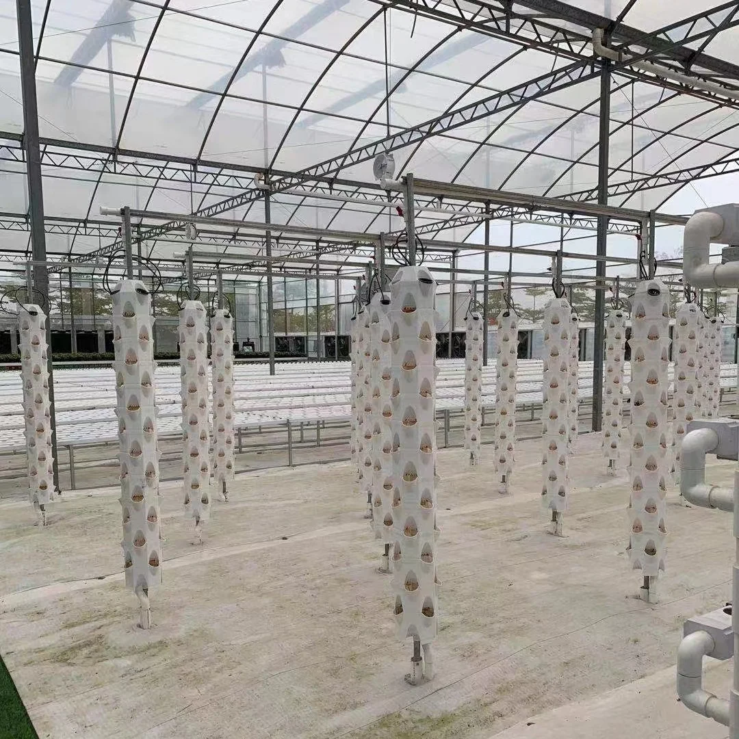 

2025Customized Hydroponic Tower System Tower Garden Vertical Hydroponic Complete System in Greenhouse