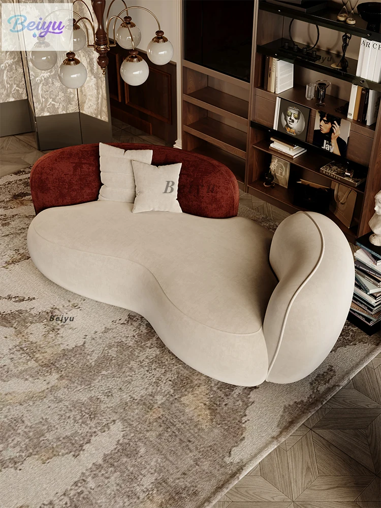 

Изогнутый диван специальной формы, небольшой легкий роскошный дизайнерский стиль, проживание в семье, салон красоты, магазин одежды, зона отдыха