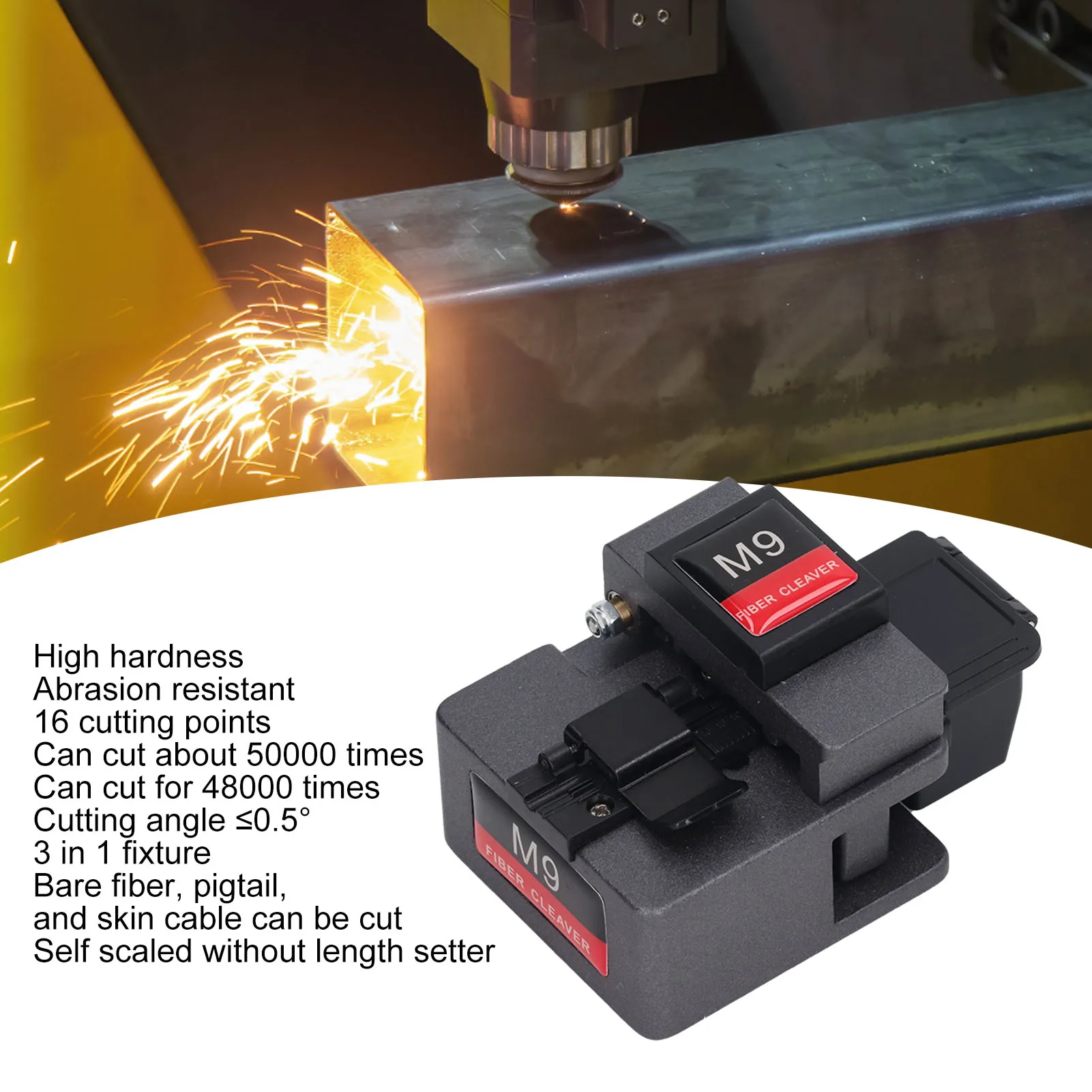 

Automatic Optical Cutter Low Loss Robust 48000 Times High Accuracy Optic Cleaver Self Scaled for Home Installation