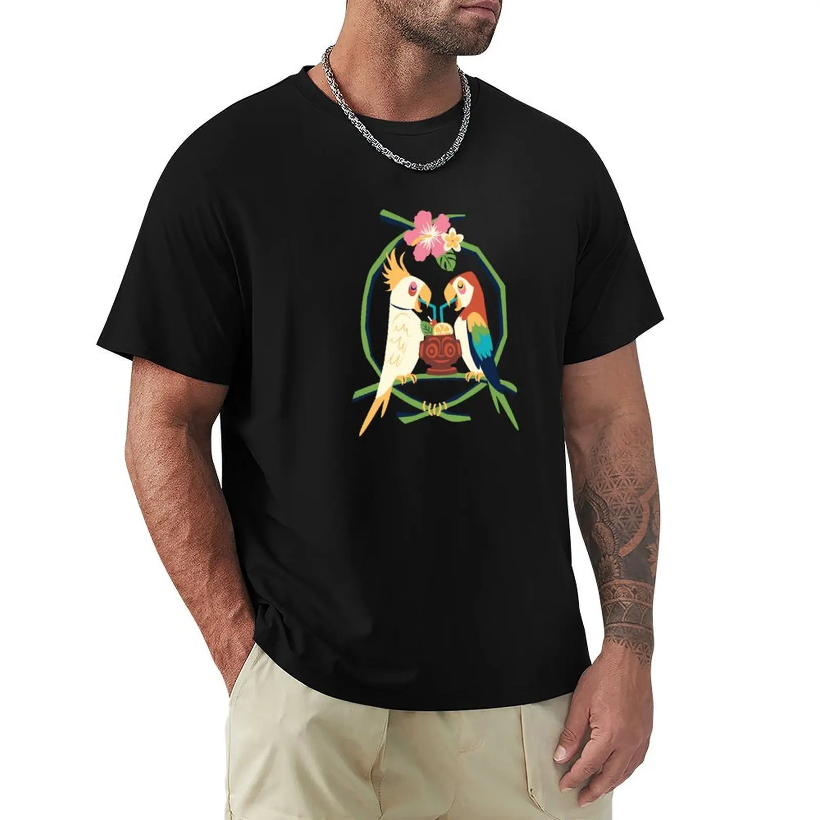 Tropical Hideaway T-Shirt Big and Tall Casual T-Shirt