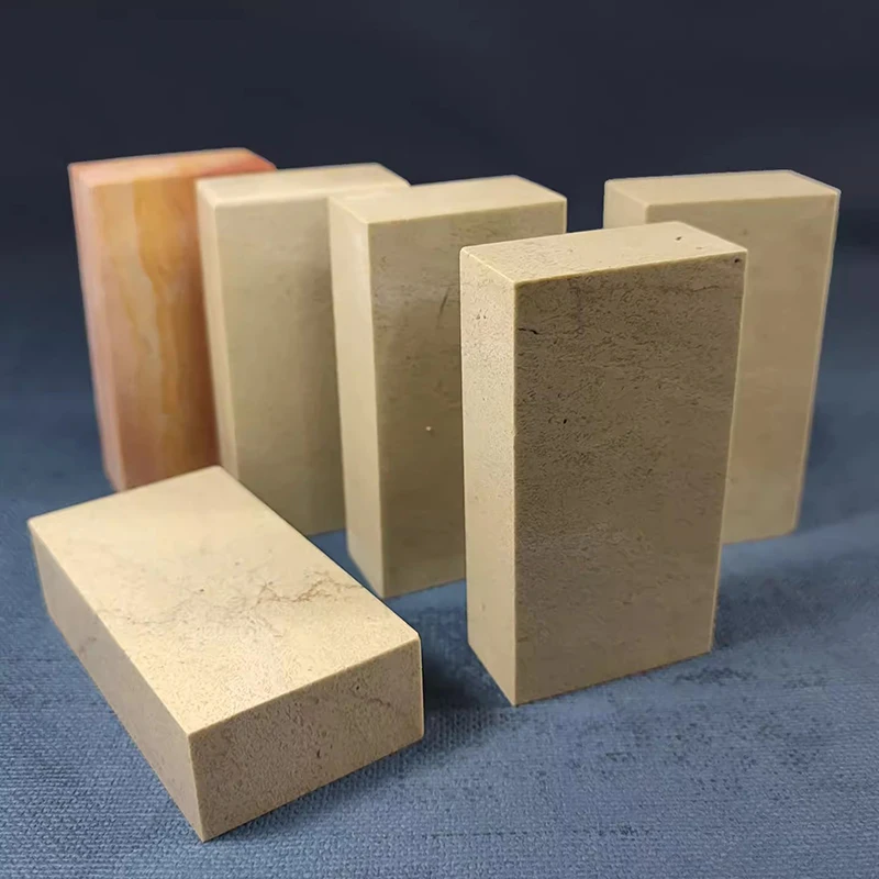 

Плоская печать из цинтианского камня 2x4x8 см. | Умеренная твердость и мелкозернистый для легкой резьбы | Идеально подходит для практики начинающих