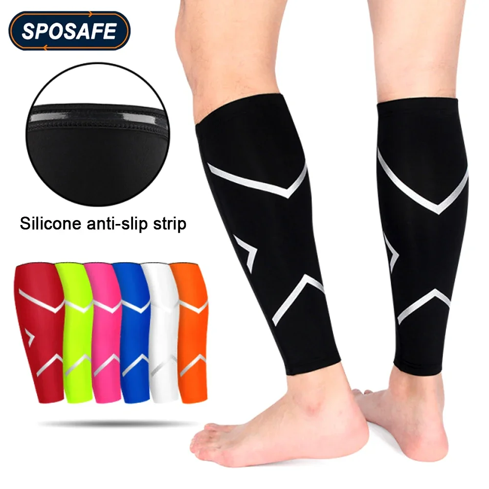 2Pcs Calf Compression Sleeves Leg Support Brace Shin Splint & Calf Pain Relief  for Running Cycling Training Football Basketball