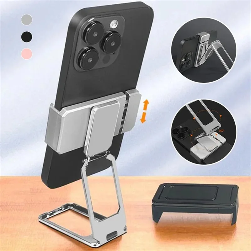 Rotation Foldable Stand Back Clip Bracket Phone Ring Holder Multi Angle Portable Desk Metal Finger Kickstand Adjustable Holder