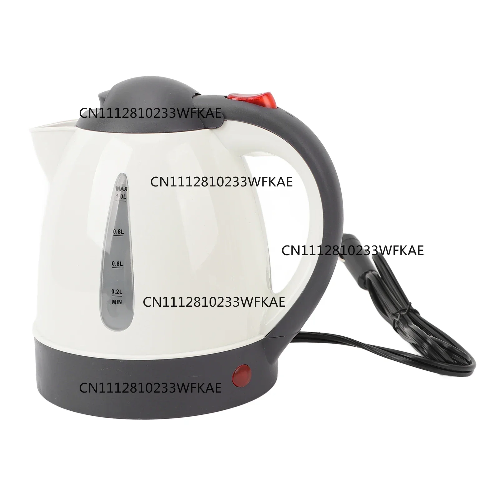 12V/24V 1000ml Portable Car Electric Kettle Road Trip Travel Cigarette Lighter Car Truck Heated Water Tea Coffee Kettle