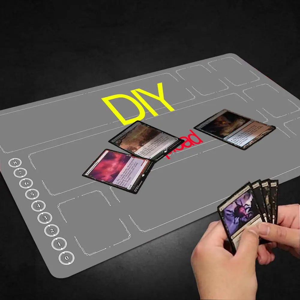 Rune Battlefield card mat Battle Board Cardmat single-player board battle playmat LOL rubber board 14*24 Magic mousepad dragon