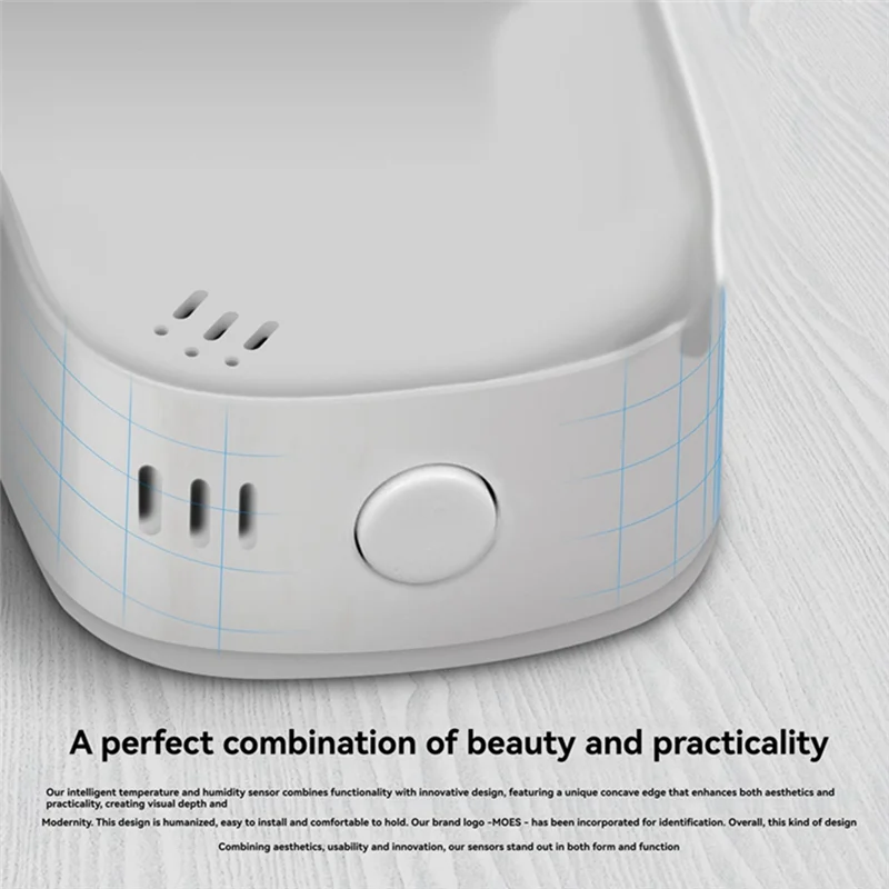 REPLA-APP Monitoring For Alexa Google Home 2 Pcs Tuya Zigbee Smart Temperature Humidity Sensor Indoor Hygrometer