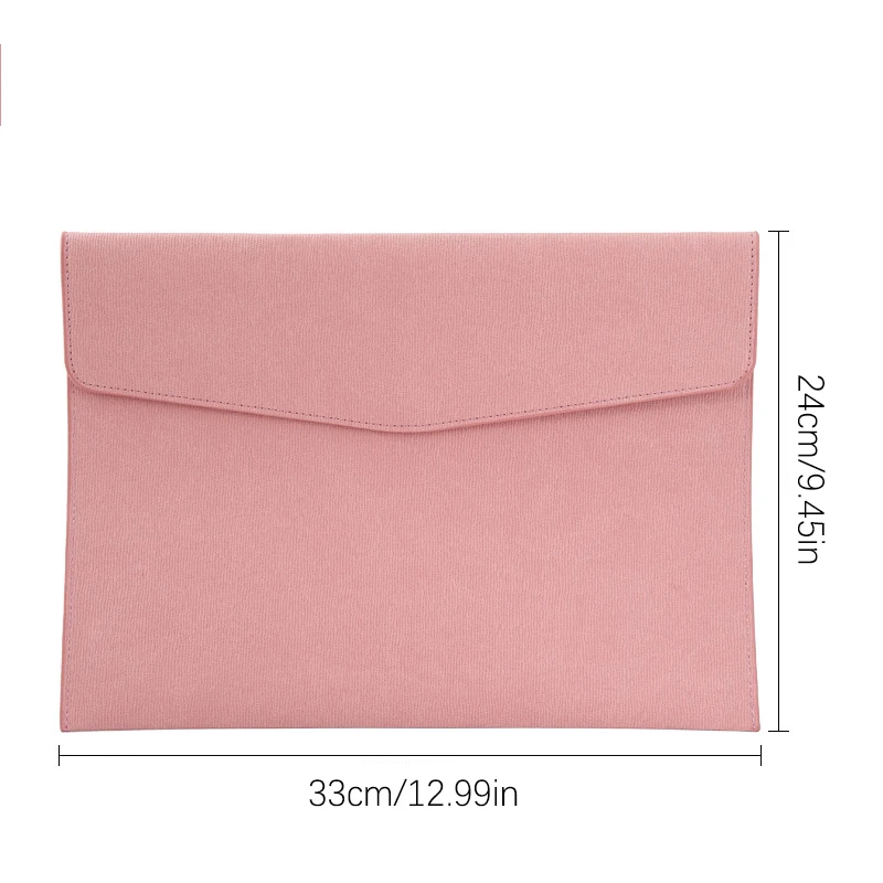 A4 Leather File Folder Data Package Document Bag Waterproof Paper Organizer Storage Bag School Office Stationery