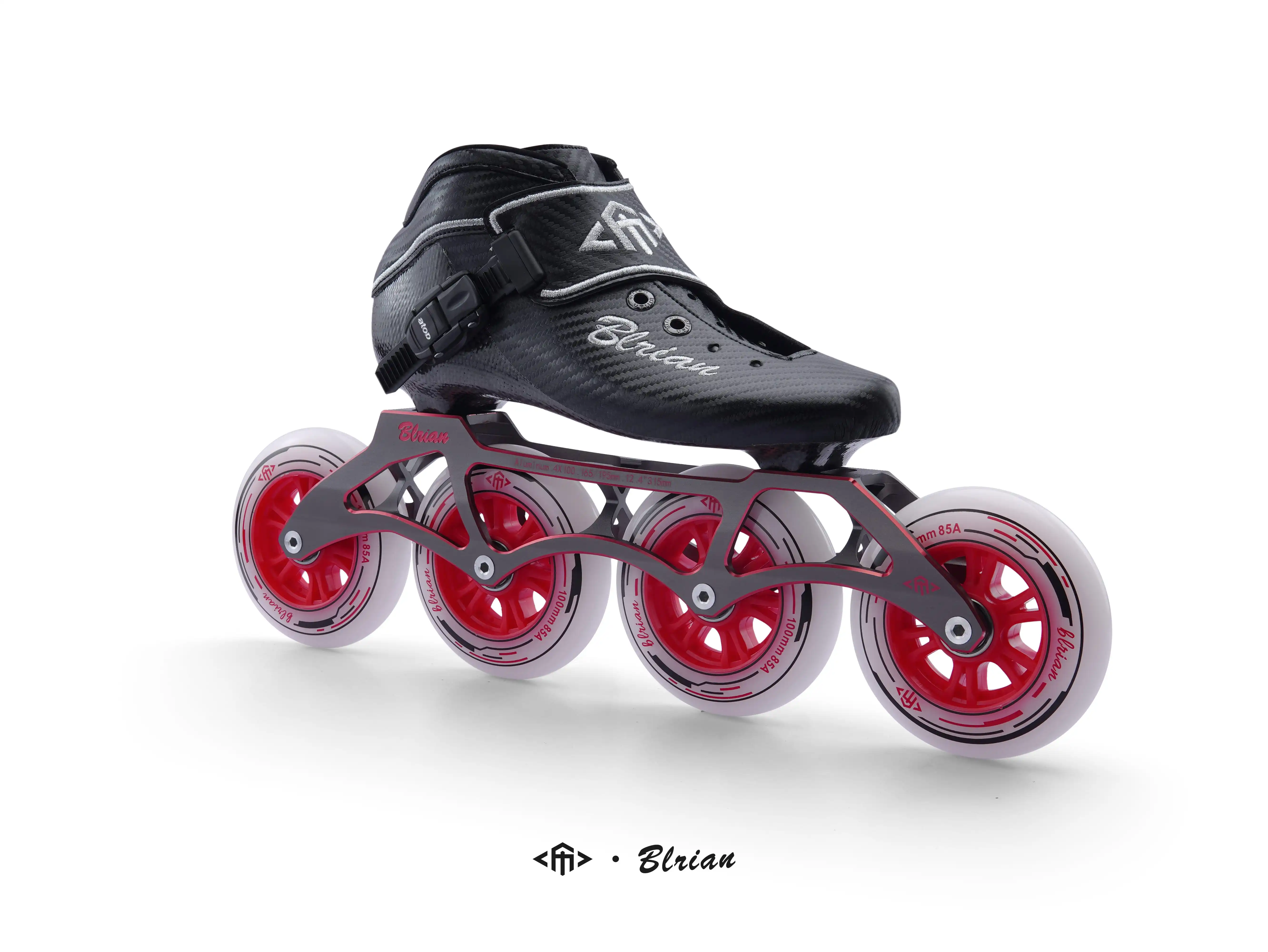 Adjustable High End Factory OEM Custom Logo Carbon Fiber for Adult Speed Skating 3&4 Wheels Senior Inline Speed Skates AA