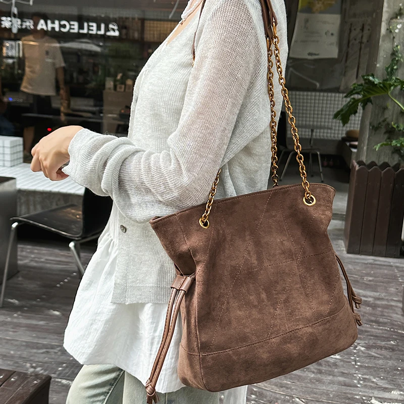 Suede Bag Fall 2025: The LEFTSIDE Luxury Faux Suede Tote That