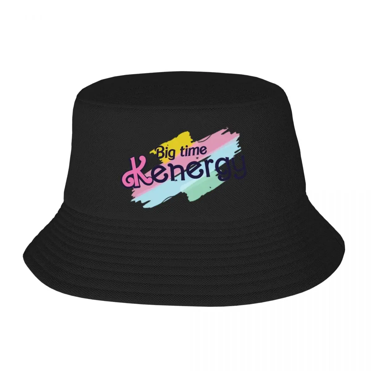 Harajuku Big Time Kenergy Bucket Hat For Women Men UV Protection I am Kenough Bob Hat Summer Beach Vacation Getaway Headwear