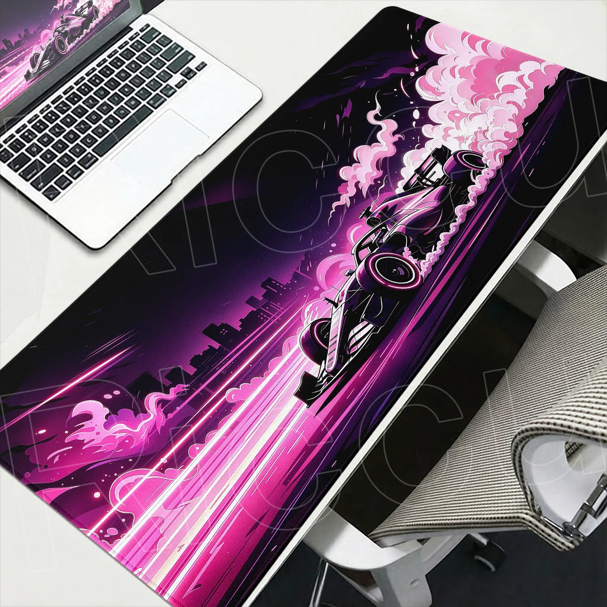 HD Printing Racing Car Pattern Mouse Pad Notebook Office Long Table Mat, Suture Edge Gamer Keyboard Mausepad XXL Large Mousepads