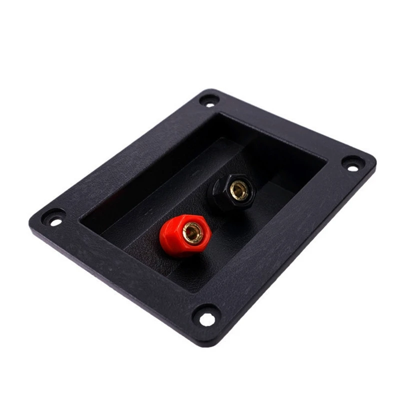 2Pin Junction Box External Banana Speaker Amplifier Wire Clip Socket Terminal Board for Surround Boxes