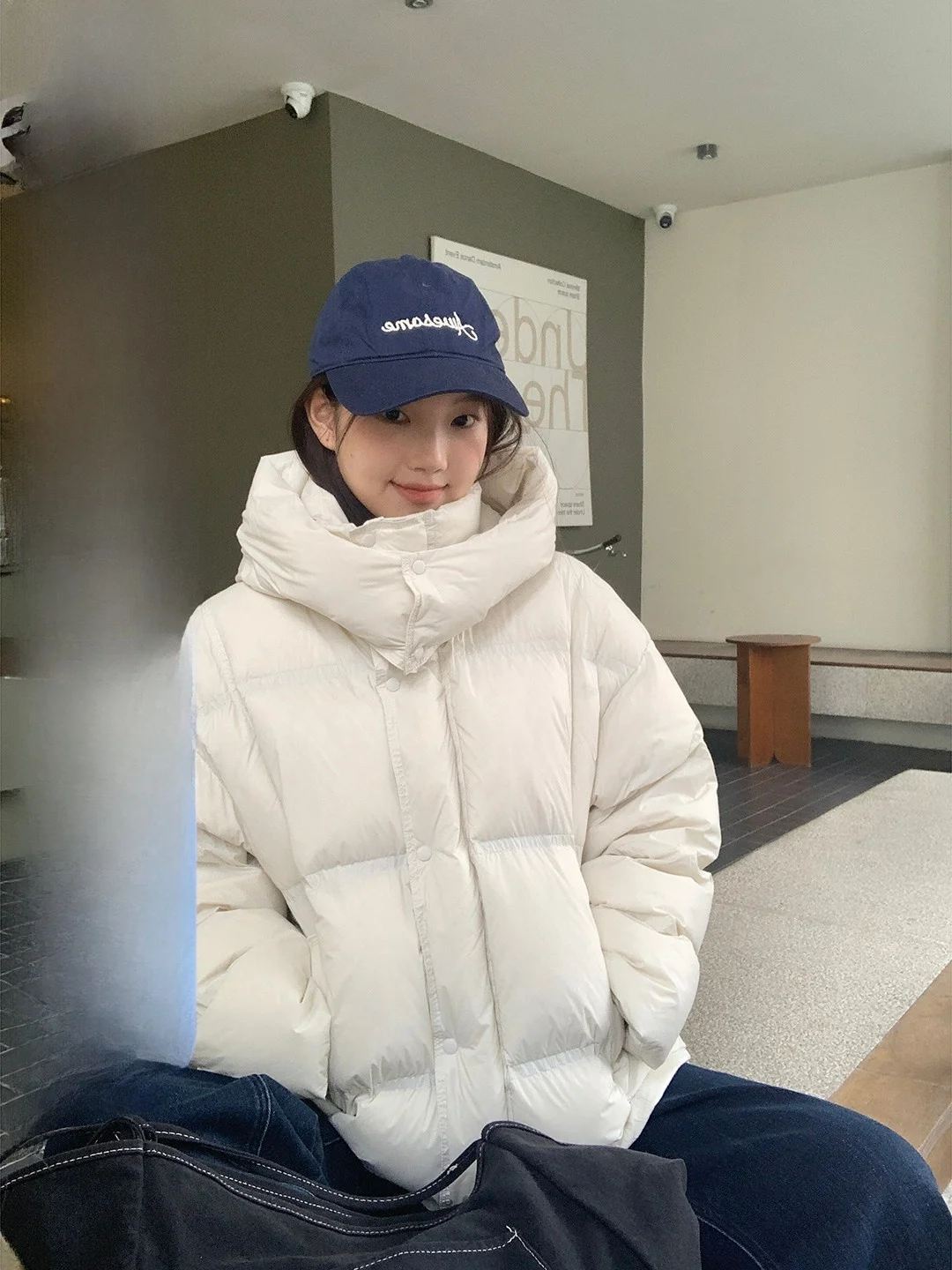 

Warm Casual Hooded down Jaet Women's Faionable Korean Sle Winter New Arrival Imimtuan Nylon Fabric Long Sve Zipper