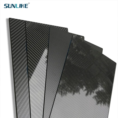 500x500mm Full 3K Carbon Fiber Plate Sheet Board Panel 50x50cm Thickness 0.25 0.5 1.0 1.5 2.0 2.5 3 3.5 4 mm For  RC