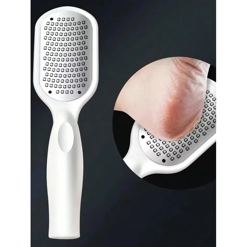 Lima per piedi bifacciale in acciaio inossidabile - Dispositivo professionale per la rimozione dei calli per l'esfoliazione del tallone e del piede ​