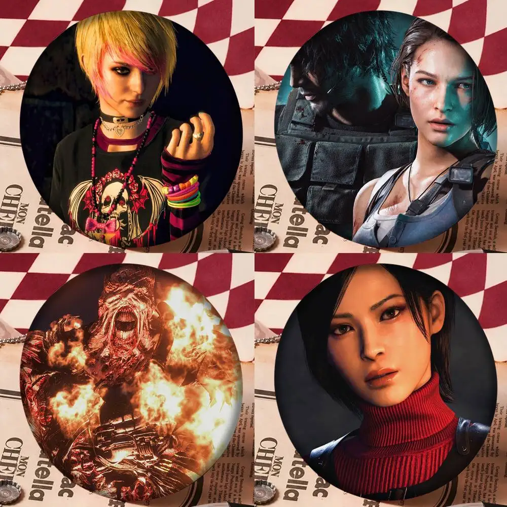 

Круглые мультяшные броши R-Residents Game E-Evil 75x75 25x25 мм для рюкзаков, рубашек, аксессуары, украшения, значки, подарок для друзей