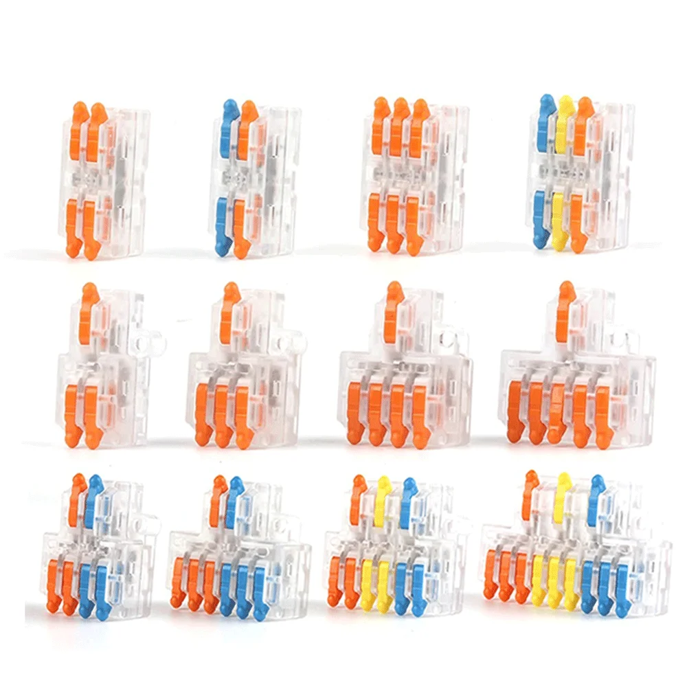 DIY GO Universal Compact Wire Connector 1 in multiple out Push-in Terminal Block For Splicing Home Improvement&Lighting Electric