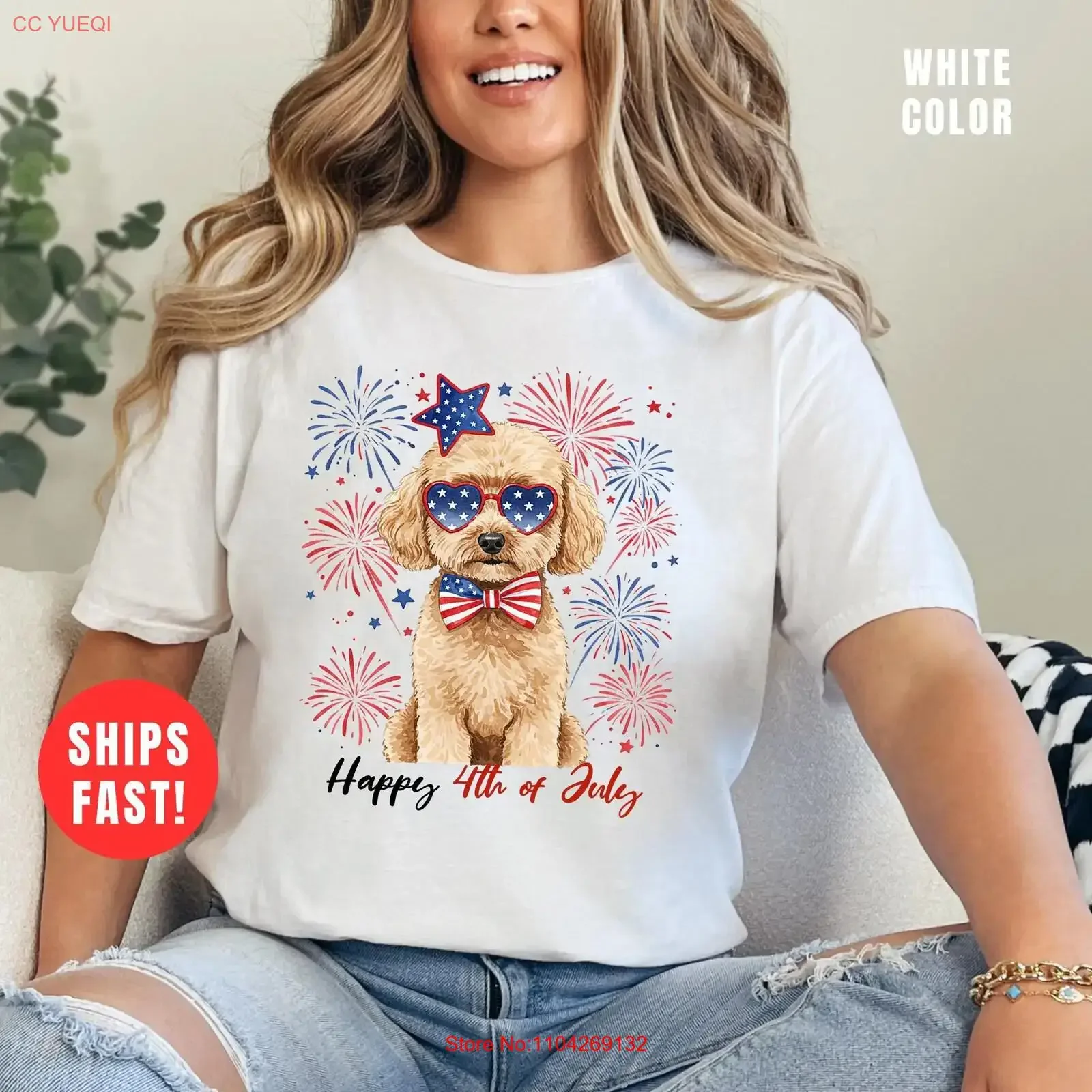 Patriotic Dog T Shirt 4th of July Celebration Animal Lover Summer Fun Casual Wear Softstyle USA Pride Apparel vintage Washed