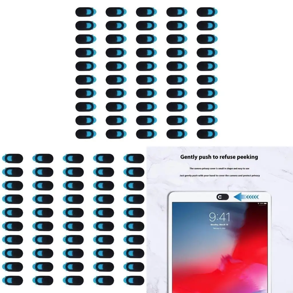 J1HD Slide Design Webcam Privacy Protective Guard Cover For Computer Laptop Tablet Phone 0.7mm Thin ABS Plastic 50Pcs