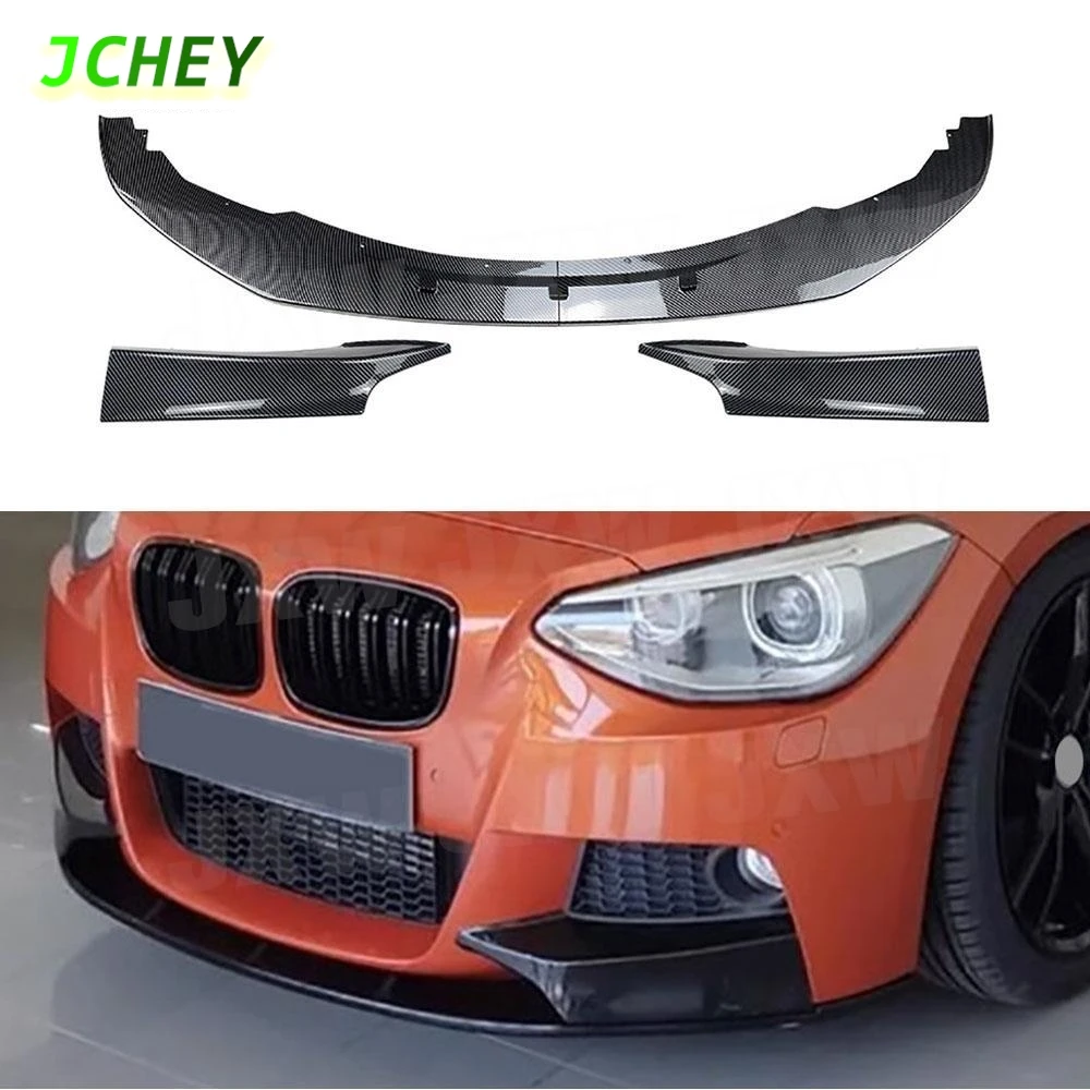 

JCHEY ABS Front Bumper Lip Diffuser Splitters Spoiler for BMW 1 Series F20 F21 Pre M Sport 2012-2014 Car Front Lip Canard