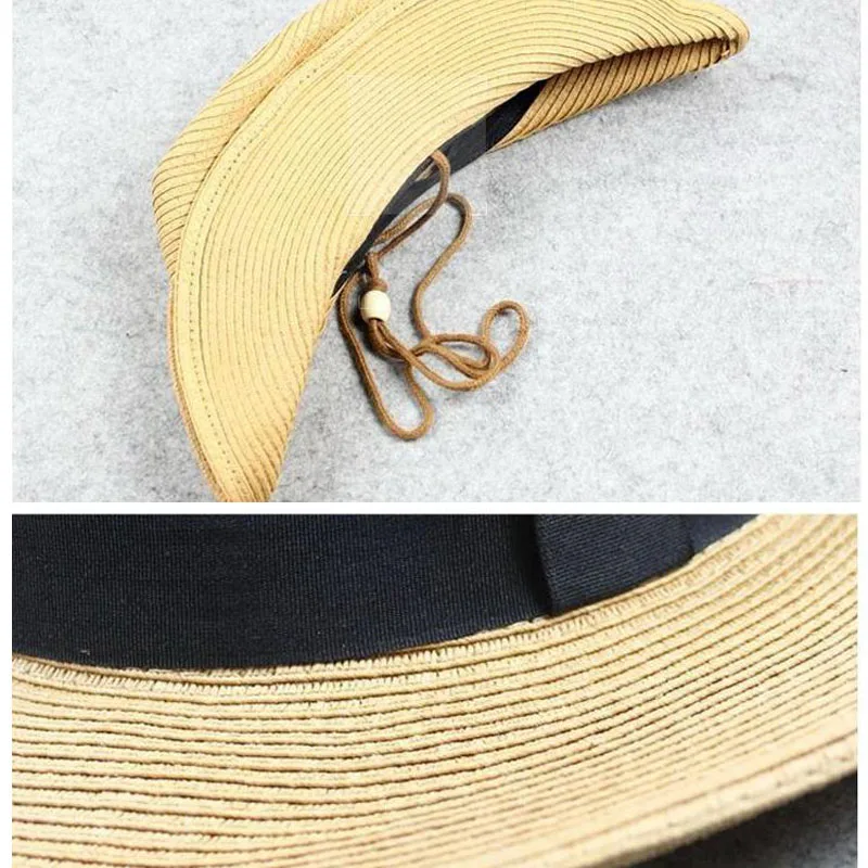 Big Size 62cm Summer Paper Straw Hat for Men Sun Hat Male Sunscreen Hat Travel Vacation Holiday Big Head Size Sun Hats Male