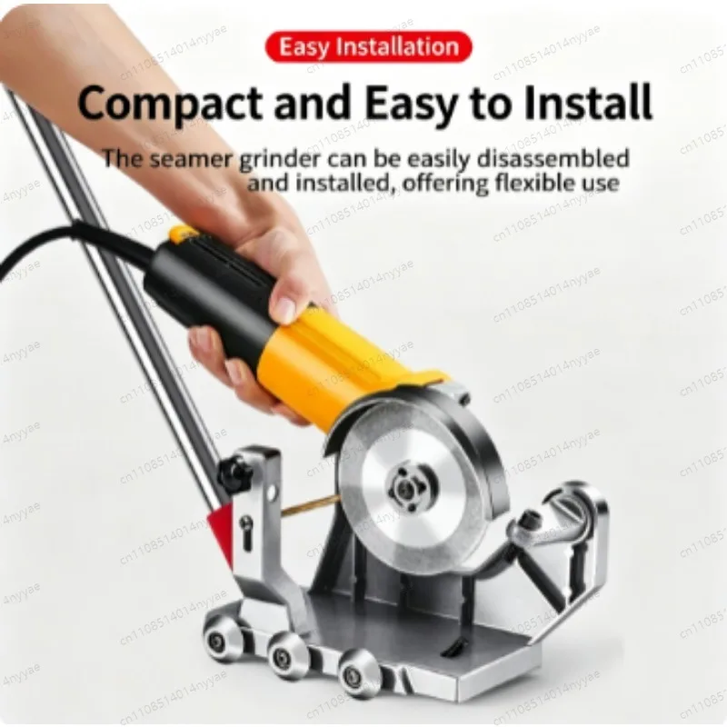 Stainless Steel Support Sponge Handle Push Rod Grouting Agent Application Tools for Electric Angle Grinding Machine