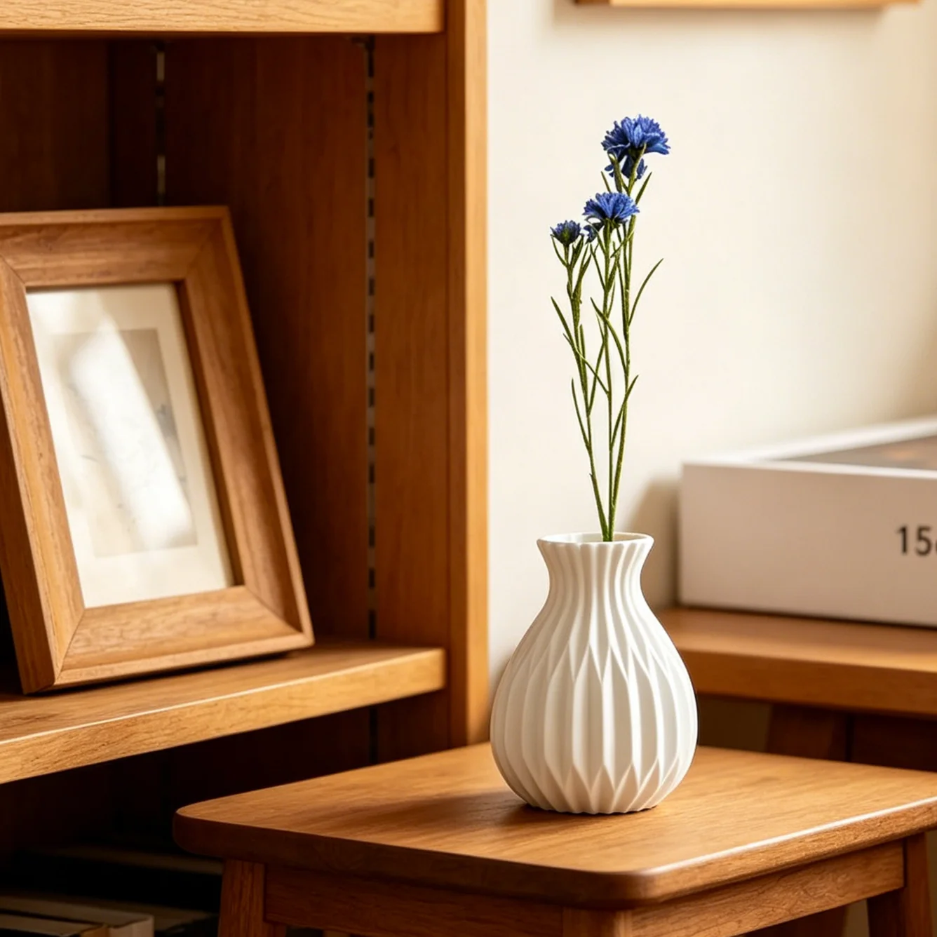 1 PCS Nordic Artificial Flower & Plastic Vase Combo Home Desktop Ornament Living Room Wedding Table Floral Decor