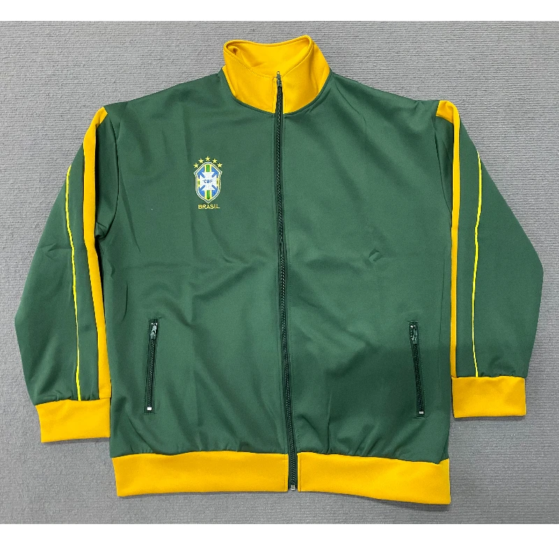 

Spring and Autumn Single Wear Windbreaker Coat Color Contrasting Collar Zipper cardigan Street Style Jacket