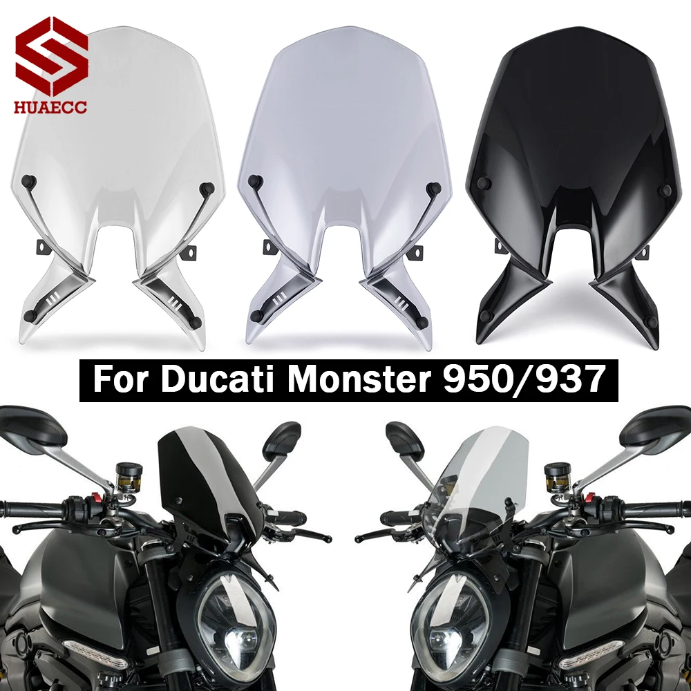 

Ветрозащитный экран на лобовое стекло, защита экрана от ветра для Ducati Monster 937 950 Monster937 Monster950 2021-2022