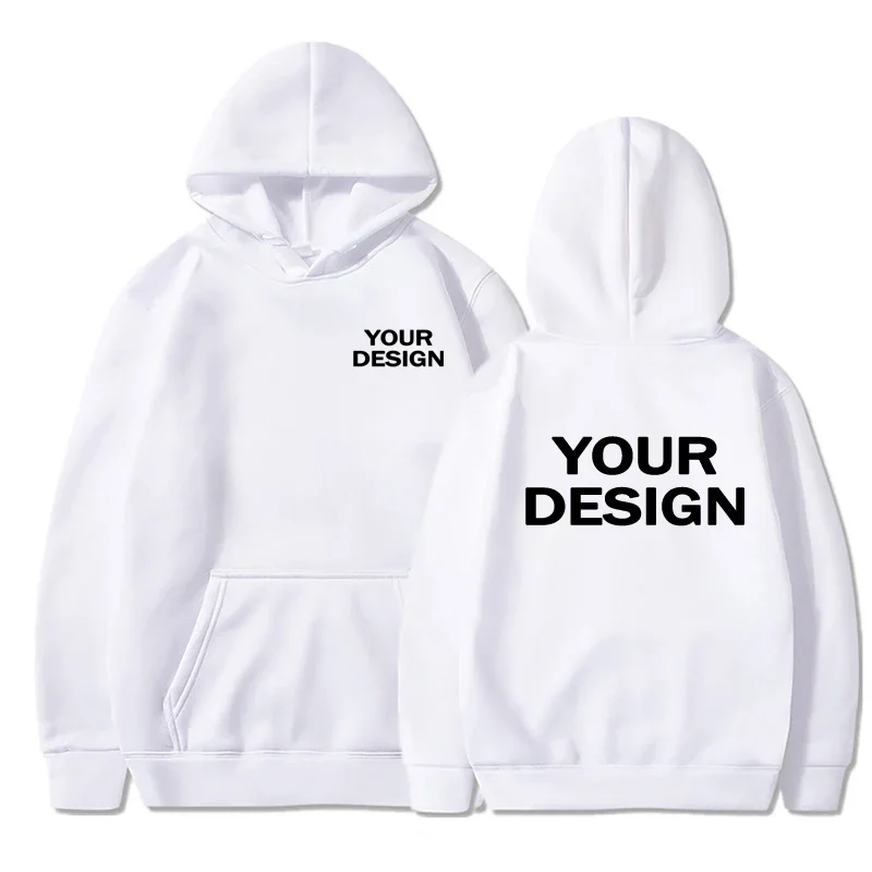 Custom Prints Men's Women's Hoodies Loose Casual Wear Solid Color Hoodies Long Sleeve Hooded Personality Streetwear Sweatshirts - Image 6
