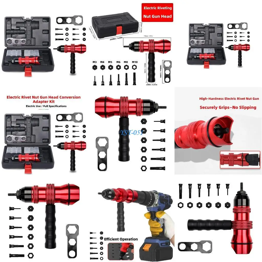 

E15A Efficient Rivet Nut Adapter Simple Fastening Riveting For Various Work Setting