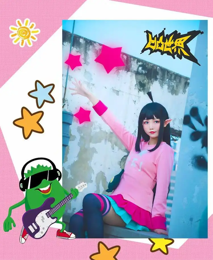 

Anime AOTU Cosplay Costume, Kaili Daily Sweatshirt Skirt Suit, Complete Full Set for Women Party & Expo