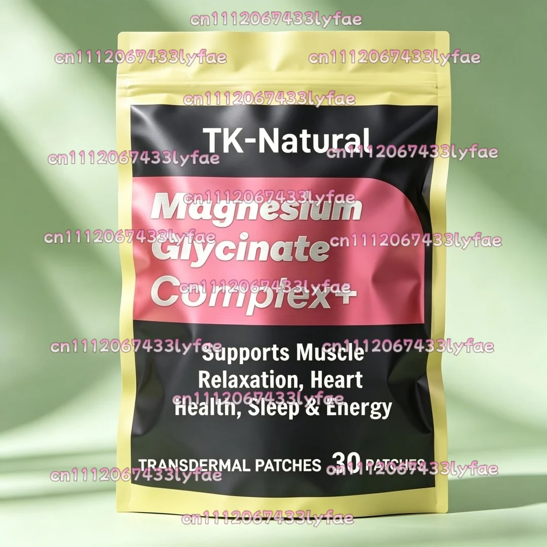 30 Patches Magnesium Complex Transdermal Patches Magnesium Glycinate Supports Muscle Relaxation, Heart Health, Sleep & Energy