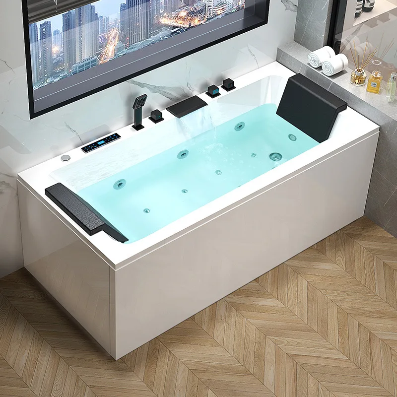 Bathtub Bath Adult Surf Massage, Thermostat Heating Smart Lantern Bubble Bath Double Couple Bath