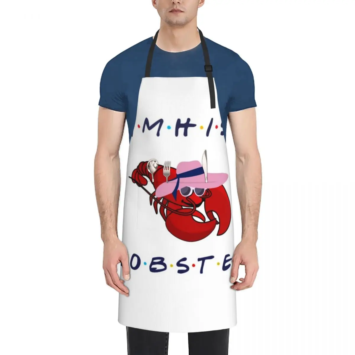 I'm his lobster Apron For Kitchen Restaurant Women Kitchen'S Manicurists Apron