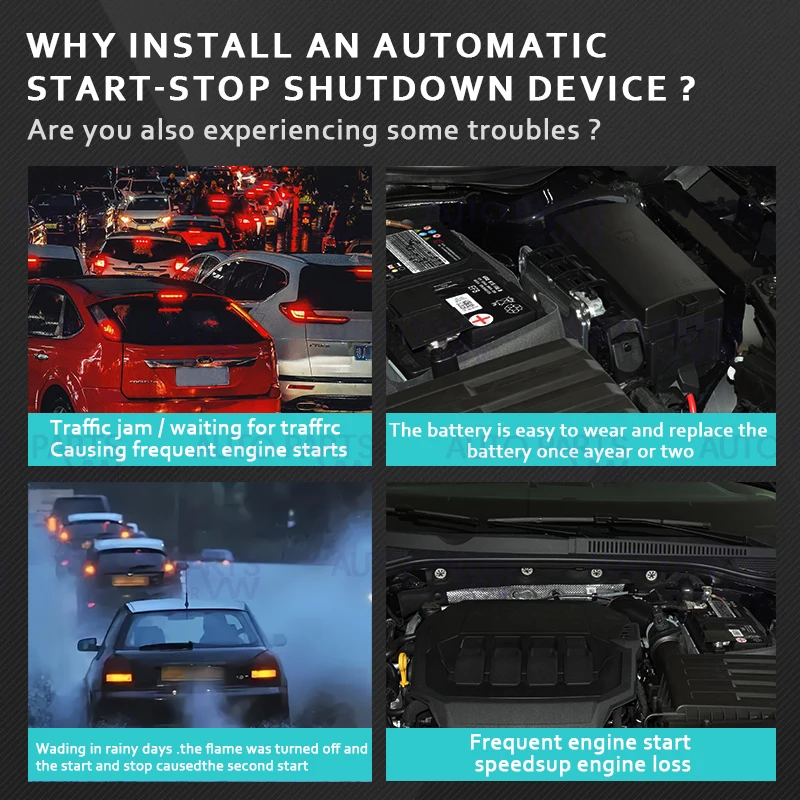 Motor Sistema Desligado Dispositivo para Skoda Kodiaq, Controle Sensor, Plug Cancelar Cabo, Modo de Memória, Parada Automática Iniciar