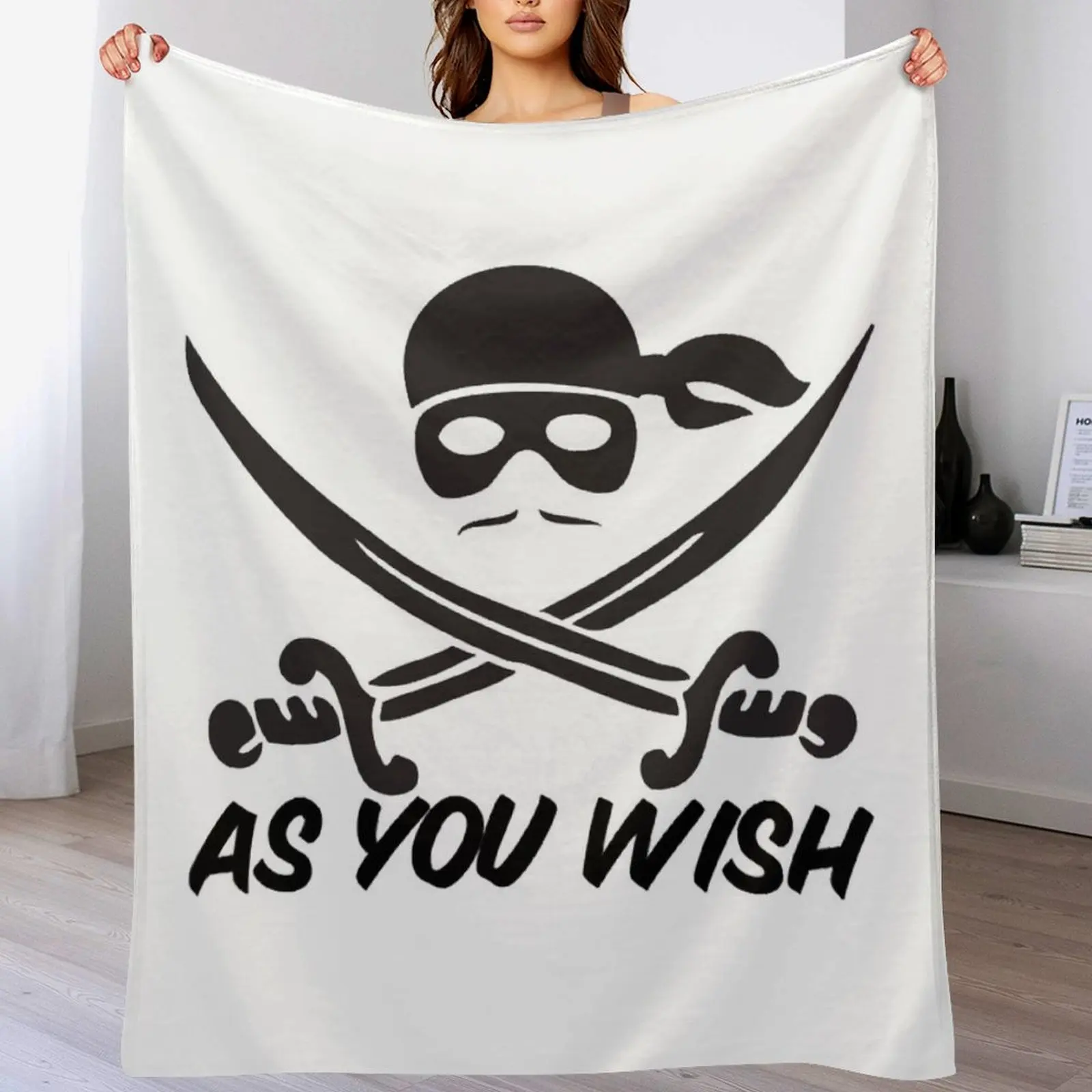 Dread Pirate Roberts As you Wish Throw Blanket Summer Cool Breathable Blanket for Sleeping