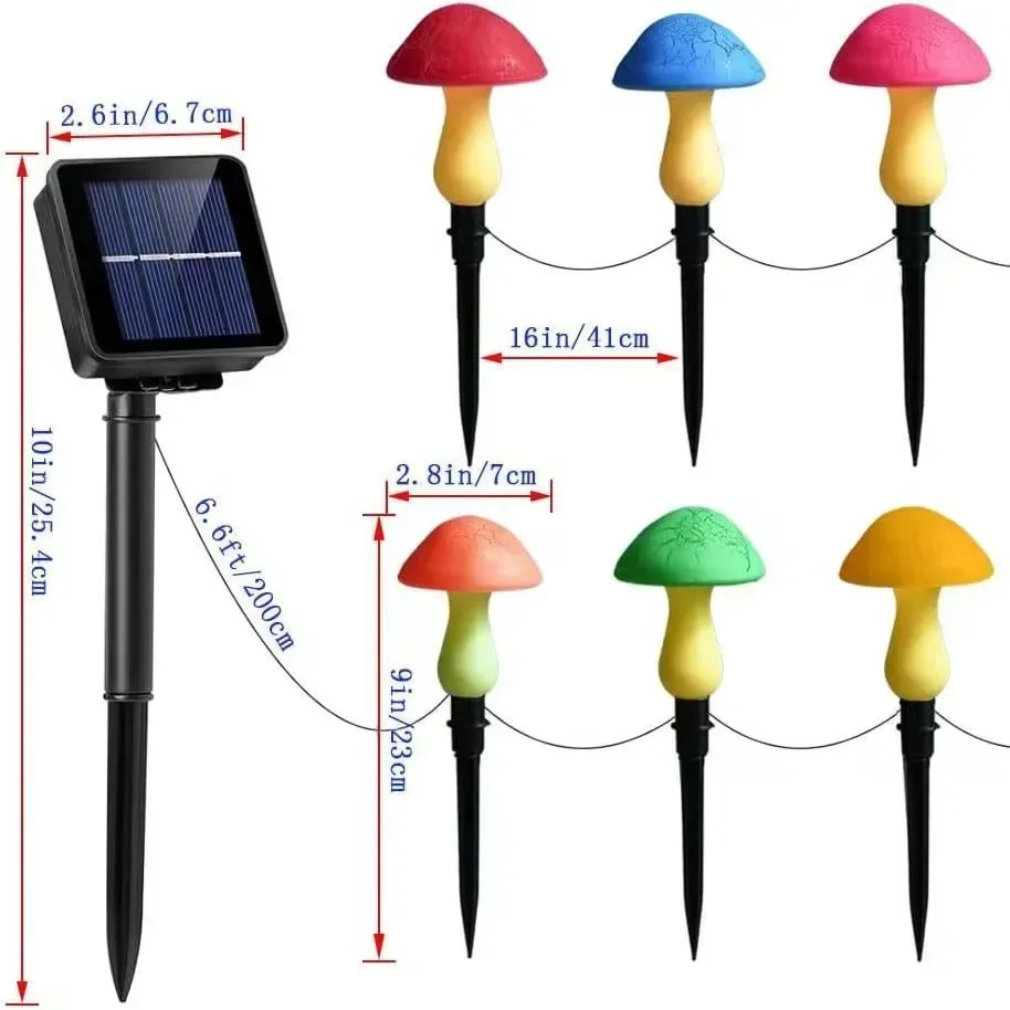 Solar Paddestoel Grondlamp LED Buiten Waterdicht Gazon Tuin Binnenplaats Landschap Decoratieve Verlichting