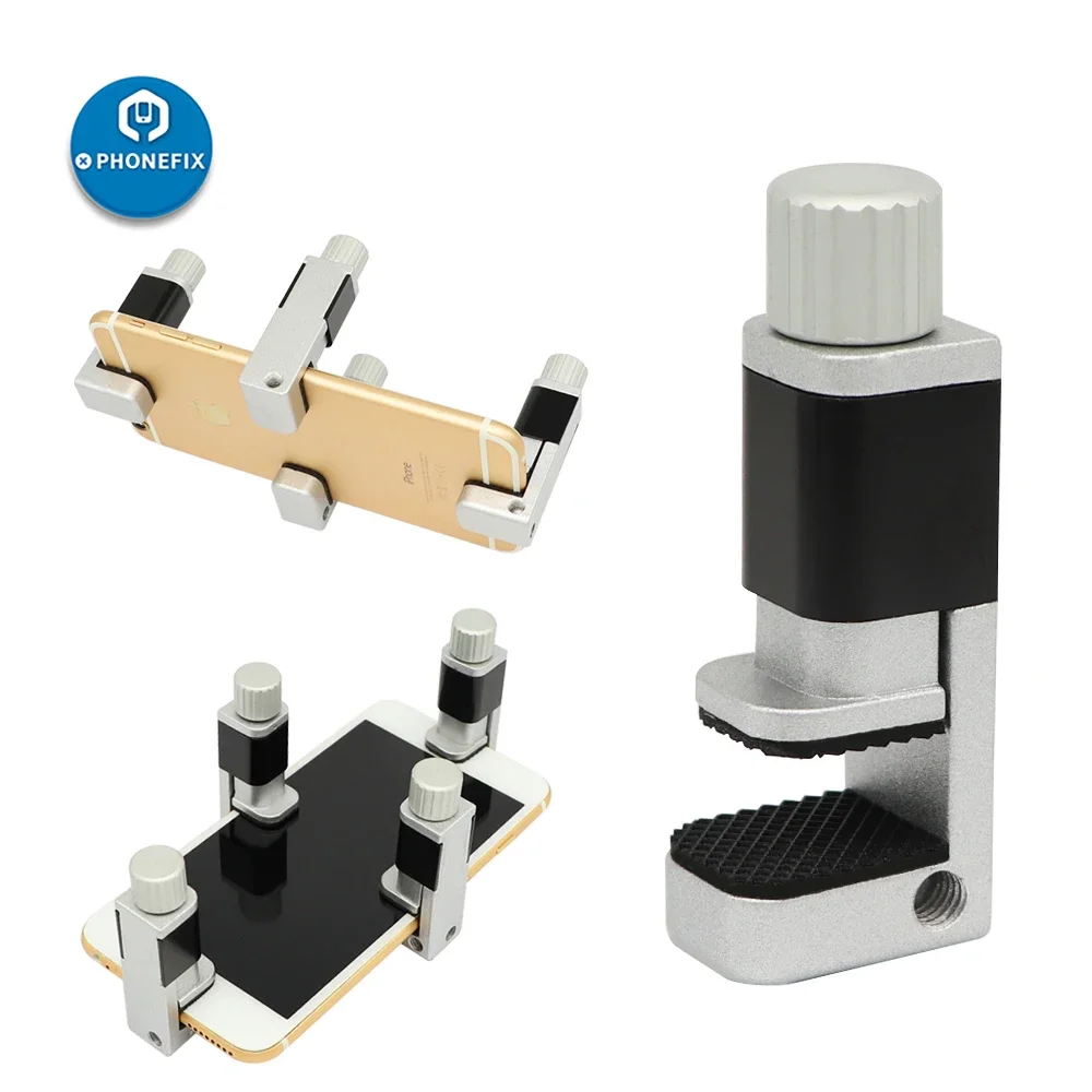 4 unids/lote de accesorios de Clip de aluminio ajustables para pantalla LCD de teléfono móvil, abrazadera de sujeción en forma de fijación, juegos de herramientas manuales de reparación