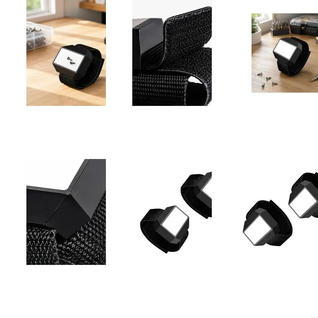 Wristband with Wraparound Design Keeps Screwdriver Bits and Small Metal Hardware Close During Repair and Assembly M4YD