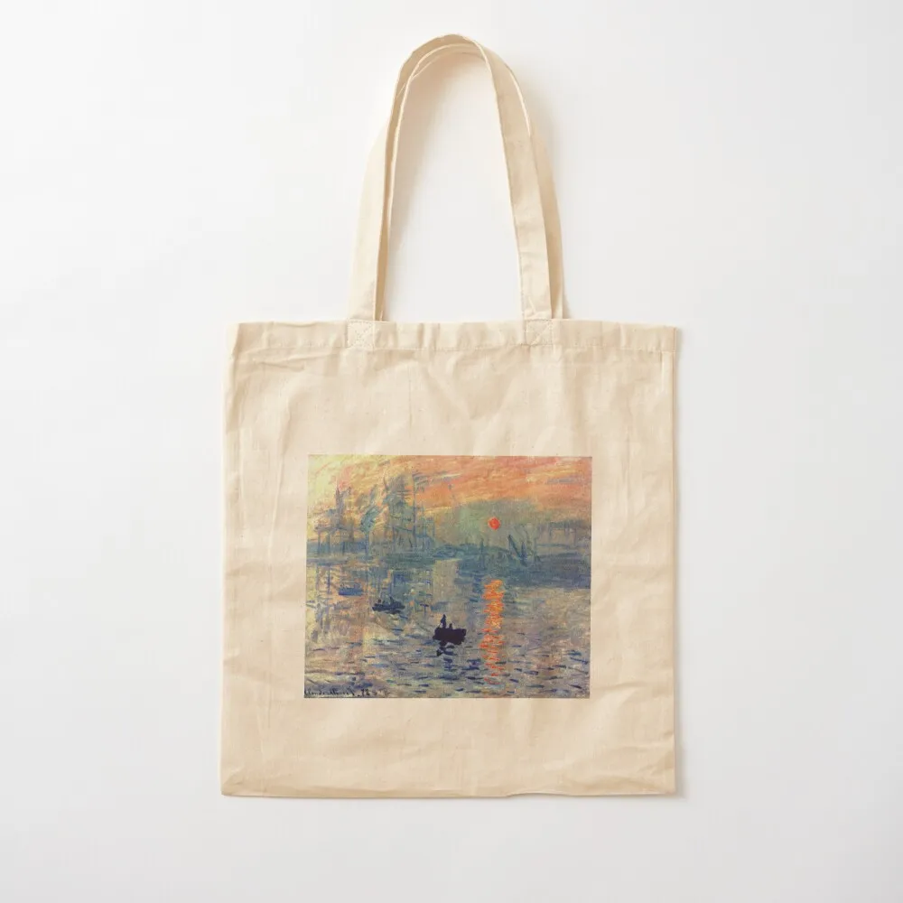 

Impressions of Sunrise by Claude Monet Tote Bag Candy bags tote bag canvas Canvas Tote Bag