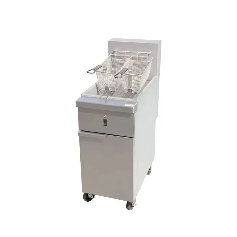 Commercial Fast Oil Heating Deep Fryer 2 Basket Deep Fryer High-Efficiency Cooking Deep Fryer Electric