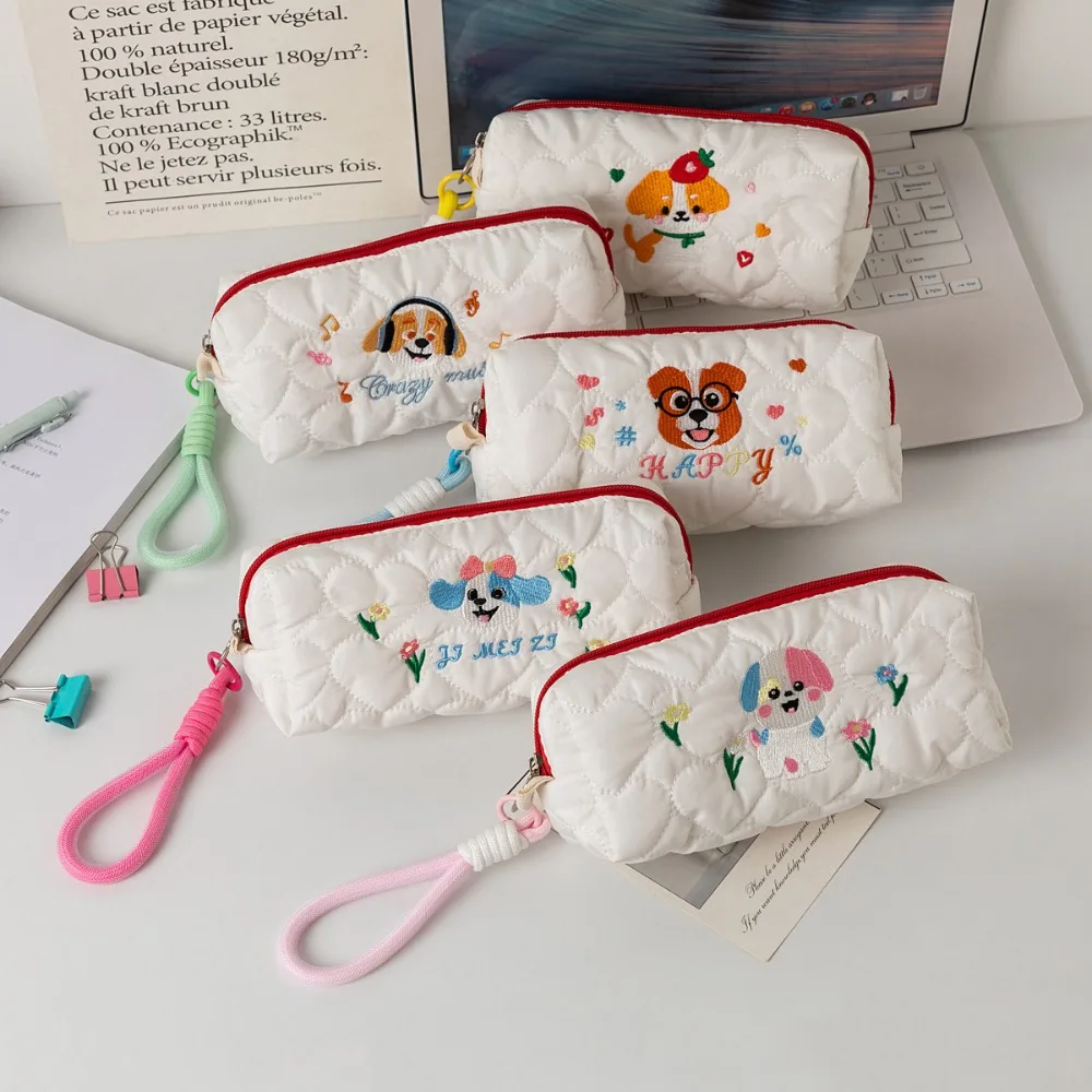 Cute Cotton Pencil Bags Large-Capacity Multi-Functional Pen Pouch Handbag Student