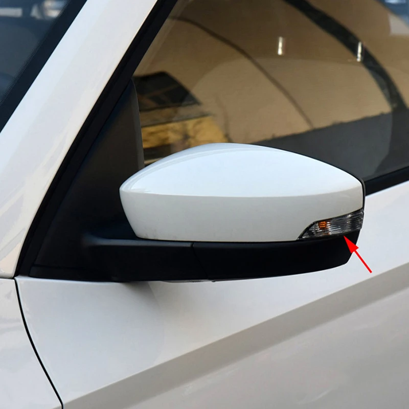 

Auto Left Right Rear View Mirror Turn Signal Light Lamp Cover for Skoda Fabia 2015-2017 Rapid 2018-2020 6V0949101 6V0949102