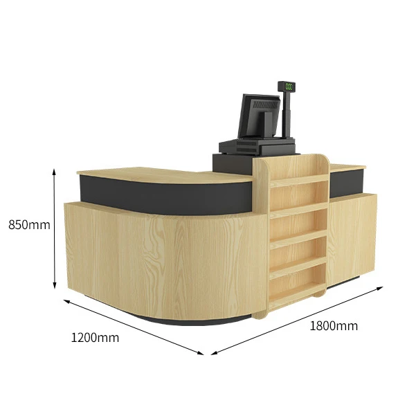 

Customizable Custom Convenience Store Jewelry Convenient Store Checkout Counter Cash Desk Counter for Supermarket