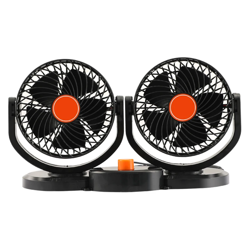 Car Fan 24v Truck Silent Powerful Electric Fan Large Windmill Exquisite Shape Double Head